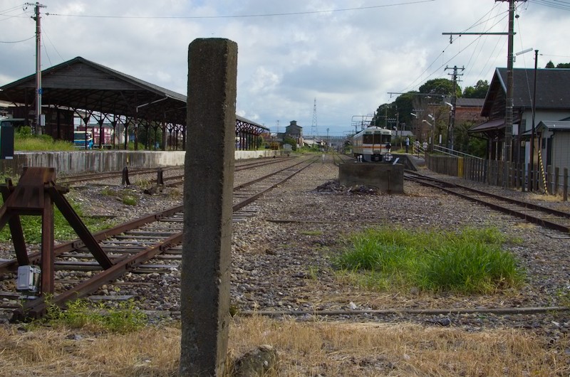 美濃赤坂駅にて